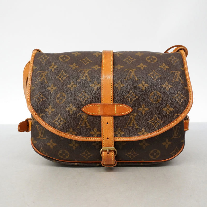 【6ib1854】ルイヴィトン ショルダーバッグ モノグラム ソミュール30 M42256 ブラウン【中古】レディース
