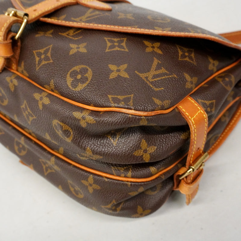 【6ib1854】ルイヴィトン ショルダーバッグ モノグラム ソミュール30 M42256 ブラウン【中古】レディース