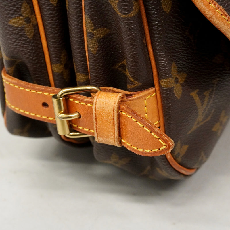 【6ib1854】ルイヴィトン ショルダーバッグ モノグラム ソミュール30 M42256 ブラウン【中古】レディース