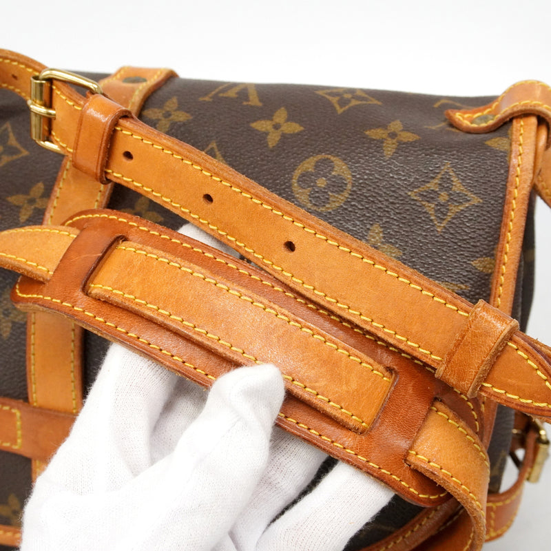 【6ib1854】ルイヴィトン ショルダーバッグ モノグラム ソミュール30 M42256 ブラウン【中古】レディース