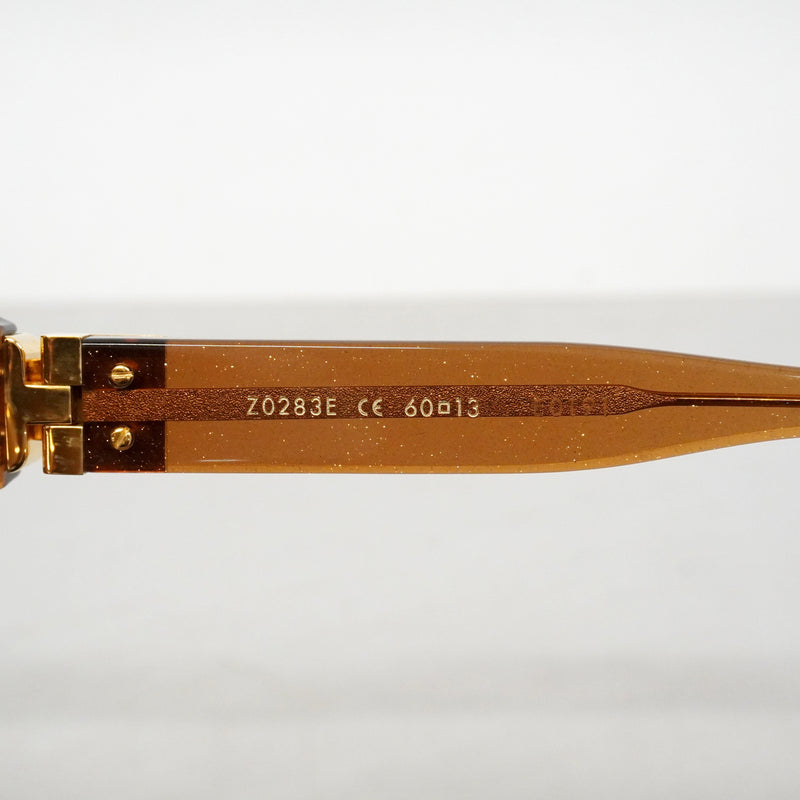 【6ib1857】ルイヴィトン サングラス スプソンオーバーサイズ Z0283E ブラウン【中古】レディース