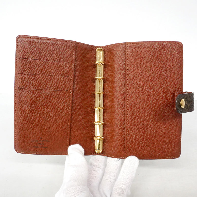 【6ib1859】ルイヴィトン 手帳カバー モノグラム アジェンダPM R20005 ブラウン【中古】メンズ レディース ユニセックス