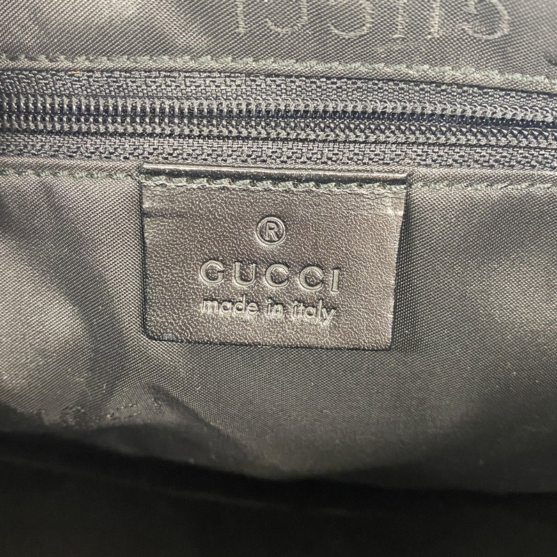 【6ib1862】グッチ ショルダーバッグ GGキャンバス/ジャッキー 001 4032 キャンバス ブラック シルバー金具【中古】レディース