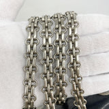 【6ib1882】シャネル ショルダーバッグ 2.55/チョコバー Wチェーン ラムスキン ブラック シルバー金具【中古】レディース