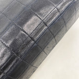 【6ib1882】シャネル ショルダーバッグ 2.55/チョコバー Wチェーン ラムスキン ブラック シルバー金具【中古】レディース