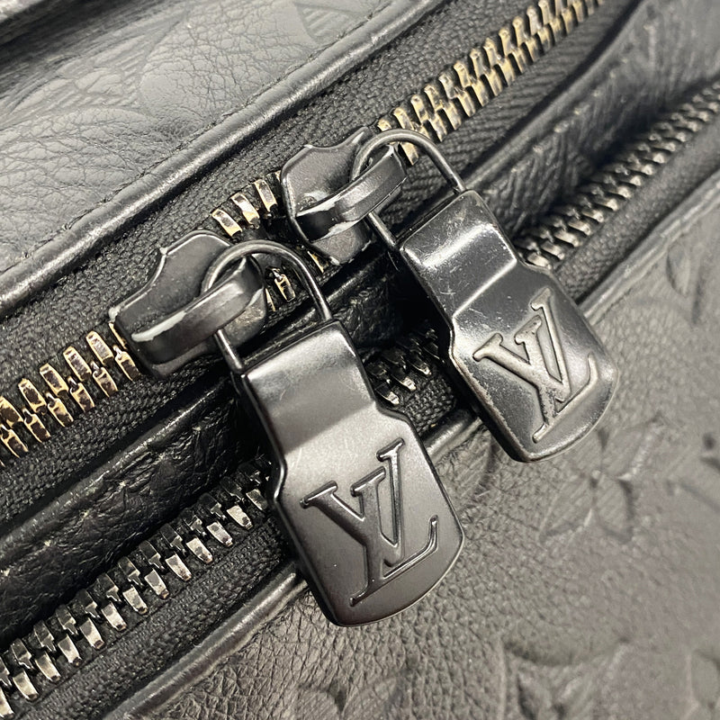 【6ib1887】ルイヴィトン ボディバッグ モノグラム・シャドウ ラッシュバムバッグ M47058 ブラック【中古】メンズ