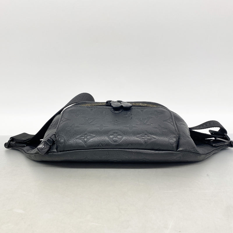 【6ib1887】ルイヴィトン ボディバッグ モノグラム・シャドウ ラッシュバムバッグ M47058 ブラック【中古】メンズ