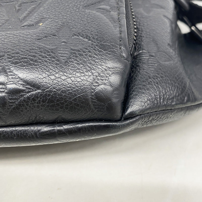 【6ib1887】ルイヴィトン ボディバッグ モノグラム・シャドウ ラッシュバムバッグ M47058 ブラック【中古】メンズ