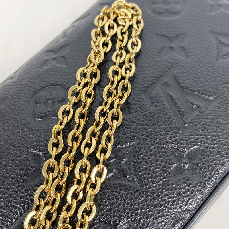 【6ib1889】ルイヴィトン ショルダーウォレット モノグラム・アンプラント ポシェットフェリシー M64064 ノワール【中古】レディース