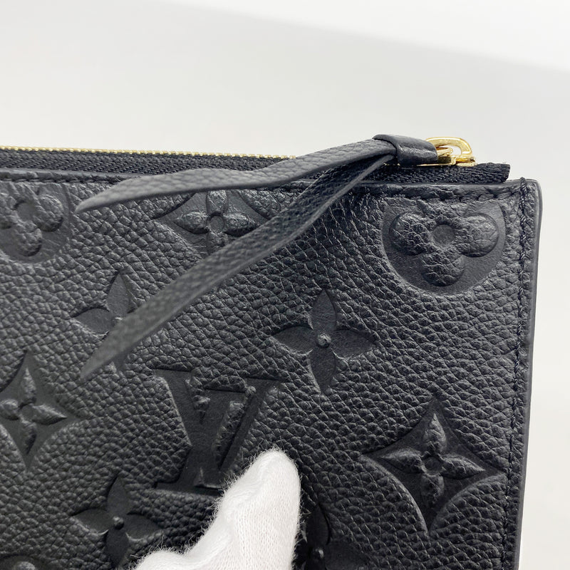 【6ib1889】ルイヴィトン ショルダーウォレット モノグラム・アンプラント ポシェットフェリシー M64064 ノワール【中古】レディース