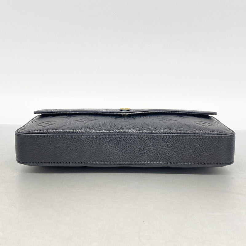 【6ib1889】ルイヴィトン ショルダーウォレット モノグラム・アンプラント ポシェットフェリシー M64064 ノワール【中古】レディース