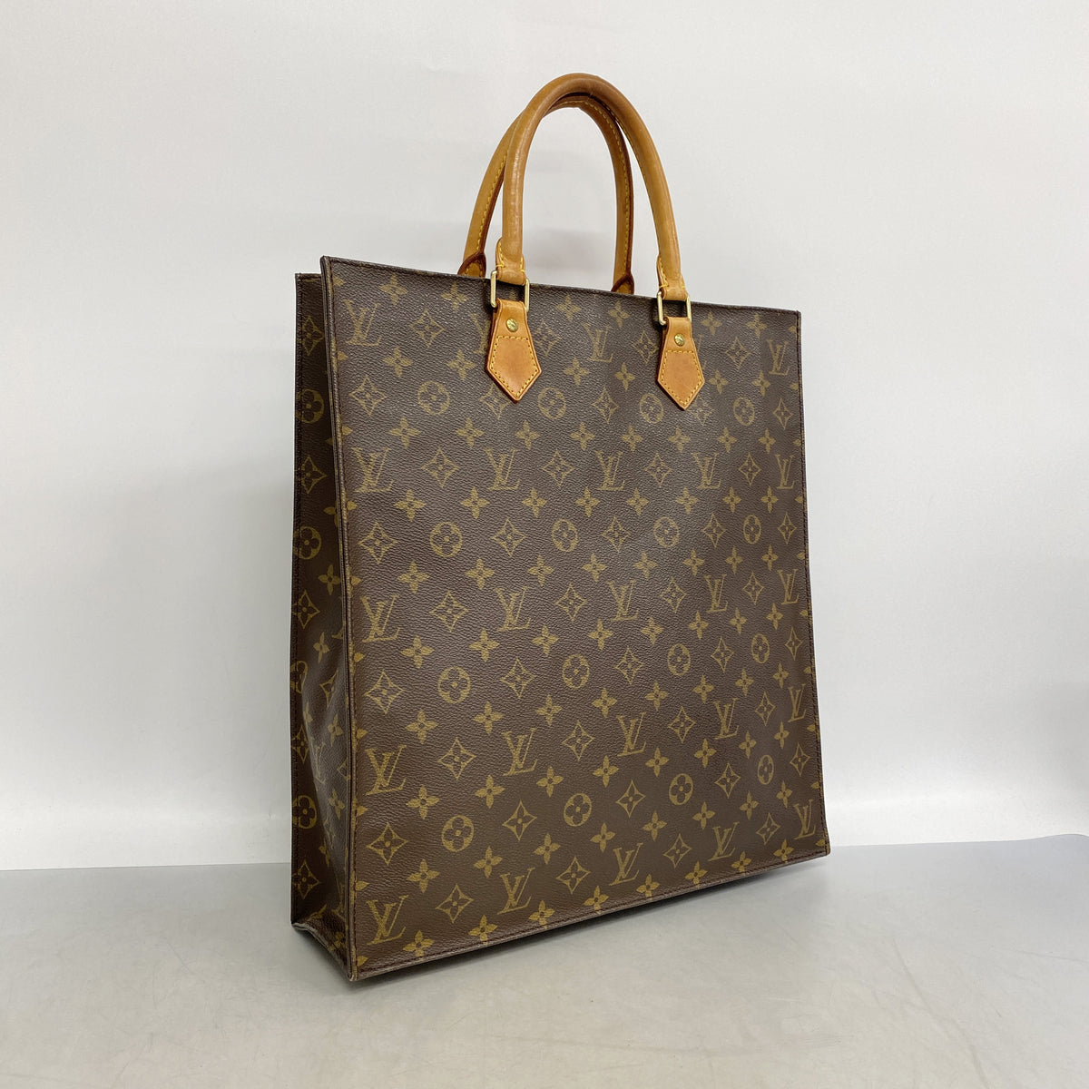 【6ib1891】ルイヴィトン トートバッグ モノグラム サックプラ M51140 ブラウン【中古】レディース