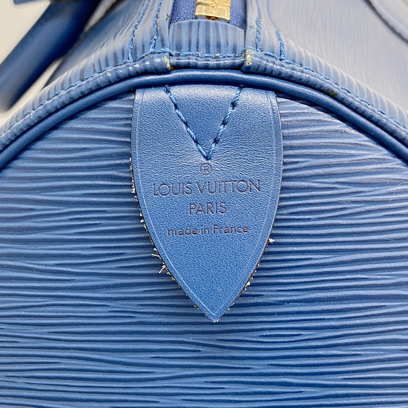 【6ib1892】ルイヴィトン ボストンバッグ エピ キーポル50 M42965 トレドブルー【中古】メンズ レディース ユニセックス