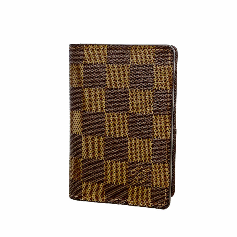 【6ib1894】ルイヴィトン カードケース ダミエ オーガナイザードゥポッシュ N61721 エベヌ【中古】メンズ レディース ユニセックス