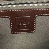 【6ib1896】フェンディ ハンドバッグ ズッカ ナイロンキャンバス ブラウン シルバー金具【中古】レディース