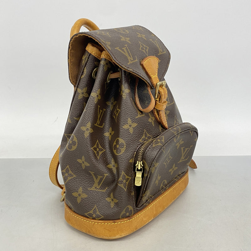 【6ib1900】ルイヴィトン リュック・デイパック モノグラム ミニモンスリ M51137 ブラウン【中古】レディース