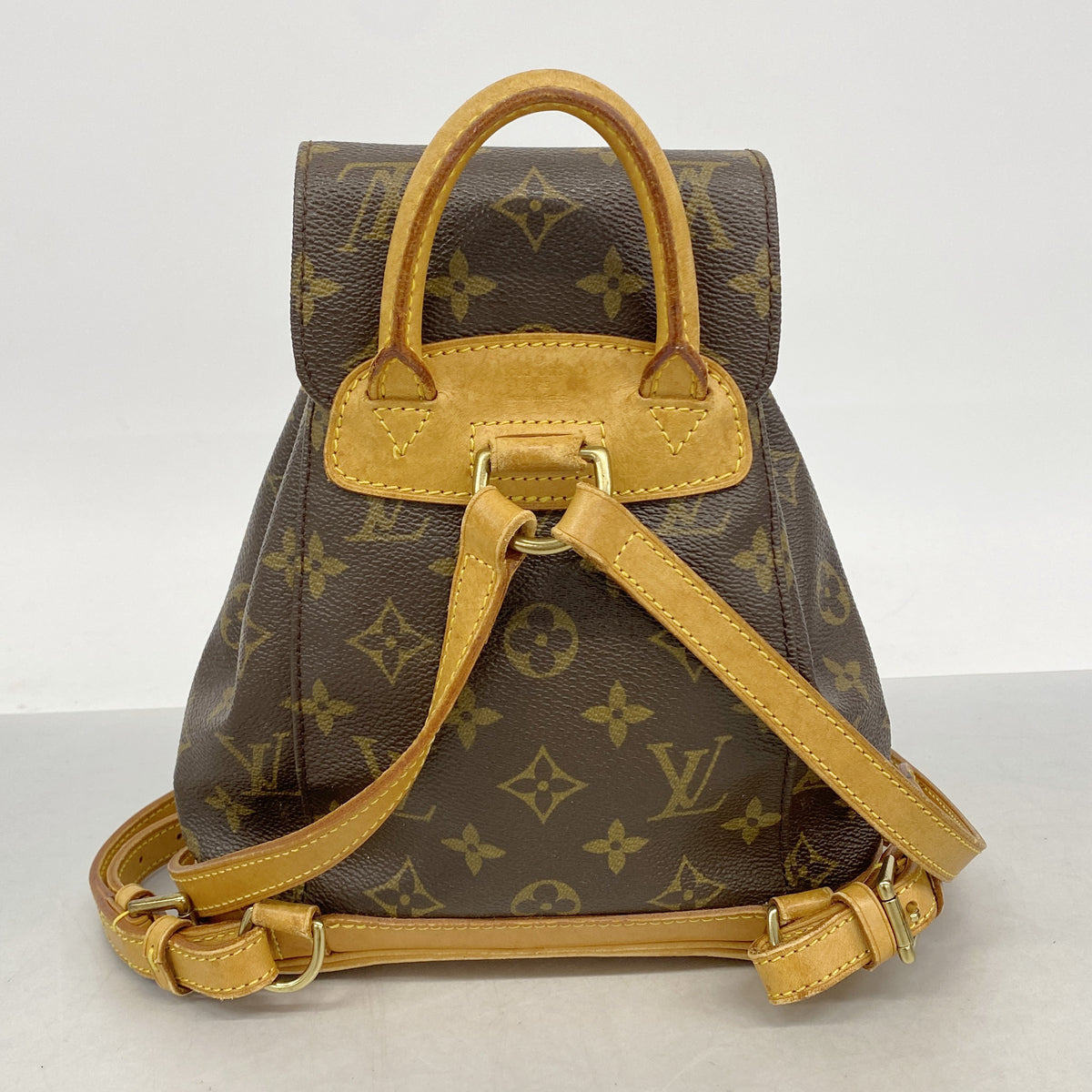 【6ib1900】ルイヴィトン リュック・デイパック モノグラム ミニモンスリ M51137 ブラウン【中古】レディース