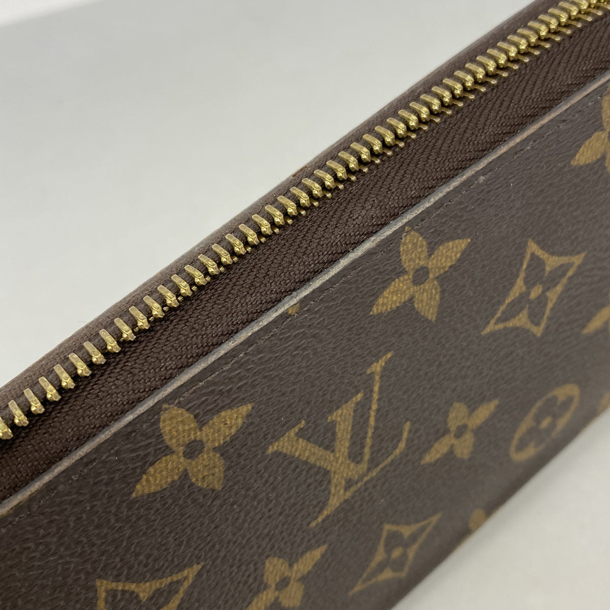【6ib1904】ルイヴィトン 長財布 モノグラム ジッピーウォレット M42616 ブラウン【中古】メンズ レディース ユニセックス
