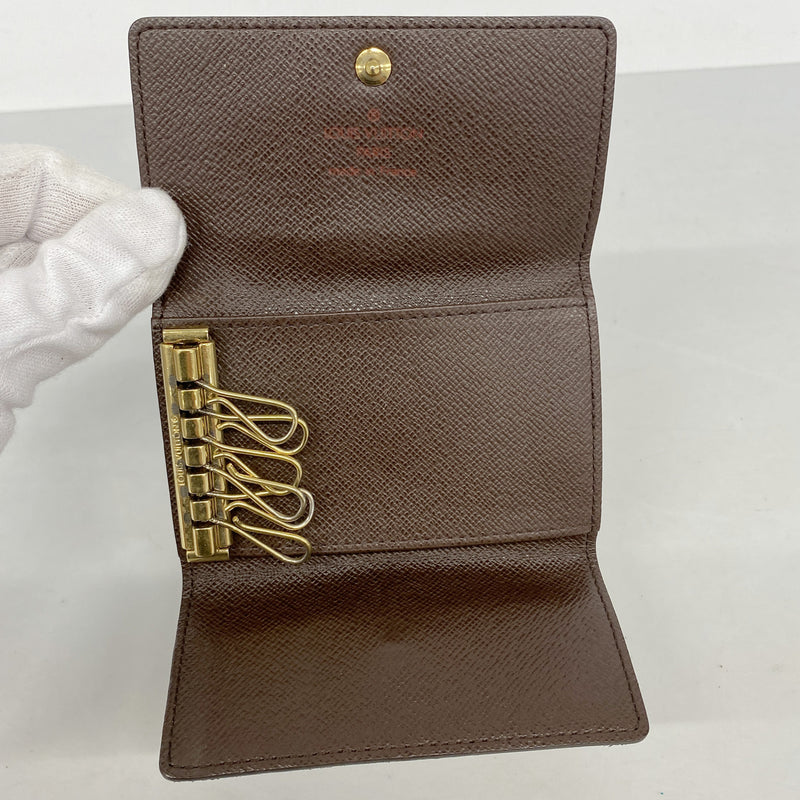 【6ib1905】ルイヴィトン キーケース ダミエ ミュルティクレ6 N62630 エベヌ【中古】メンズ レディース ユニセックス