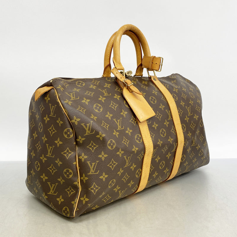 【6ib1907】ルイヴィトン ボストンバッグ モノグラム キーポル45 M41428 ブラウン【中古】メンズ レディース ユニセックス