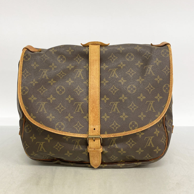 【6ib1908】ルイヴィトン ショルダーバッグ モノグラム ソミュール35 M42254 ブラウン【中古】レディース
