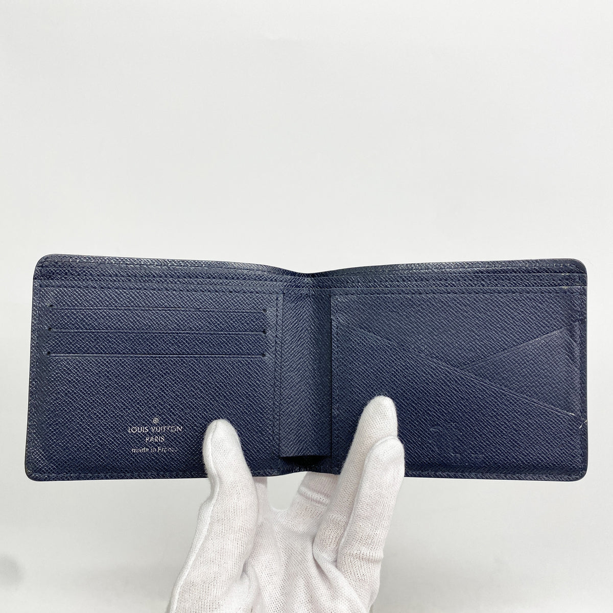 【6ib1914】ルイヴィトン 札入れ エピ ポルトフォイユミュルティプル M61825 ブルーマリーヌ【中古】メンズ