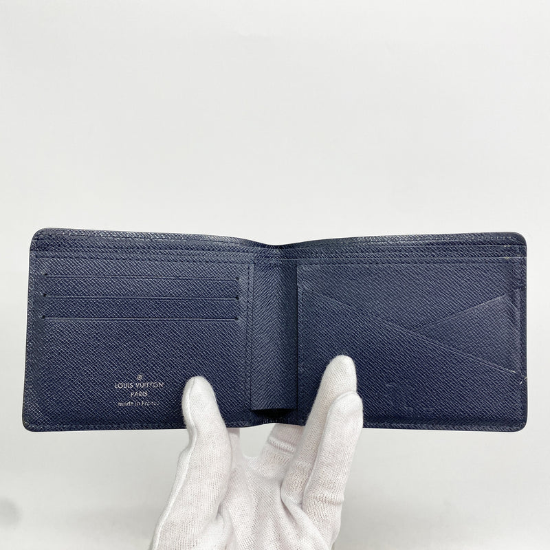 【6ib1914】ルイヴィトン 札入れ エピ ポルトフォイユミュルティプル M61825 ブルーマリーヌ【中古】メンズ