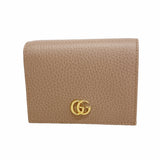 【6ib1916】グッチ 財布 GGマーモント 456126 レザー ピンクブラウン ゴールド金具【中古】レディース