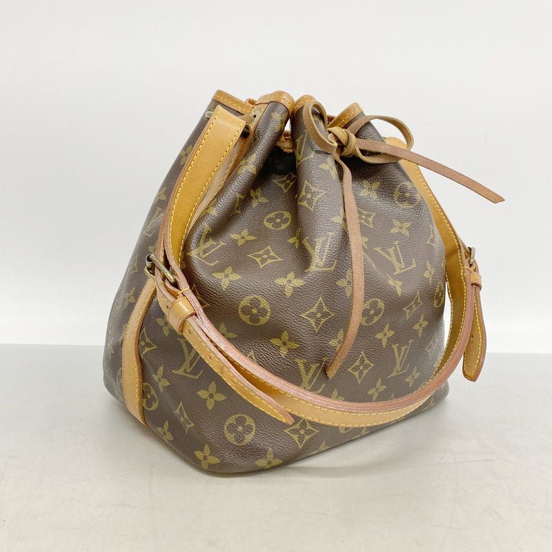 【6ib1923】ルイヴィトン ショルダーバッグ モノグラム プチノエ M42226 ブラウン【中古】レディース