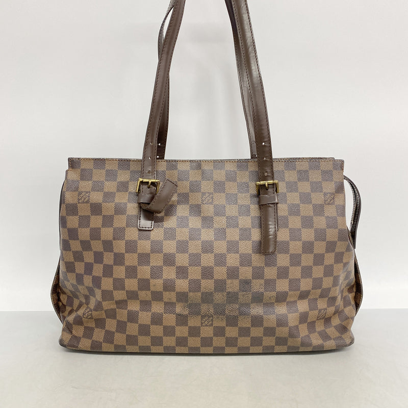 【6ib1929】ルイヴィトン トートバッグ ダミエ チェルシー N51119 エベヌ【中古】レディース