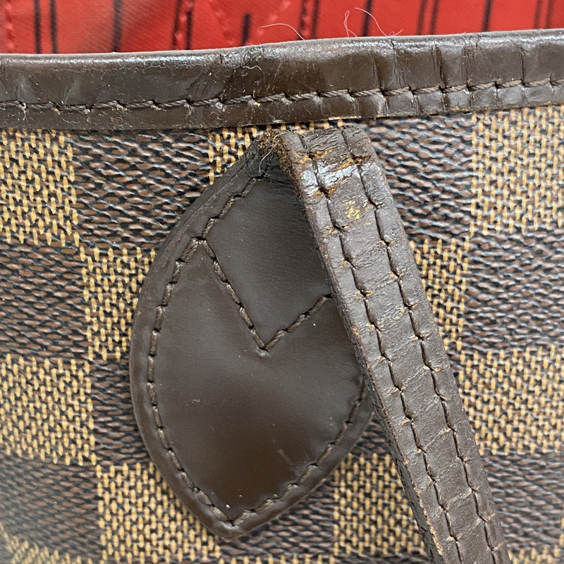 【6ib1931】ルイヴィトン トートバッグ ダミエ ネヴァーフルMM N51105 エベヌ【中古】レディース