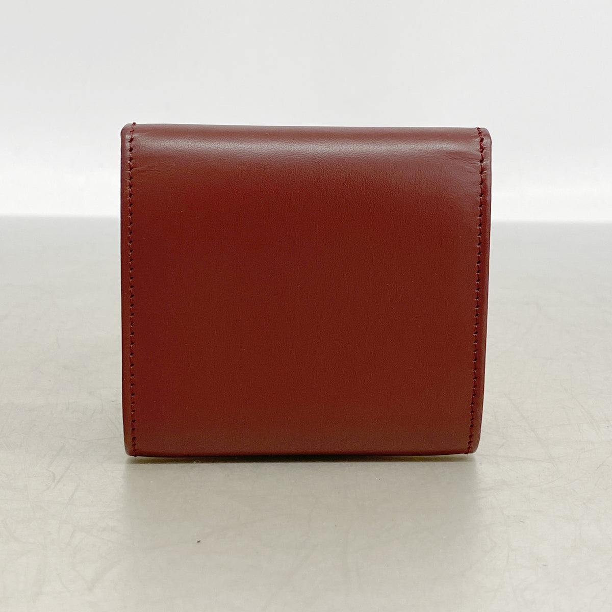 【6ib1935】カルティエ コインケース マスト レザー ボルドー ゴールド金具【中古】メンズ レディース ユニセックス