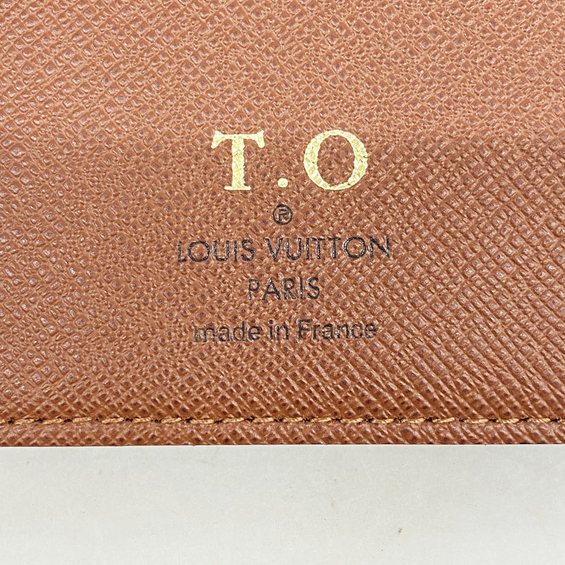 【6ib1943】ルイヴィトン 長札入れ モノグラム ポルトバルールカルトクレディ M61823 ブラウン【中古】メンズ レディース ユニセックス