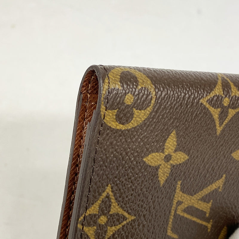 【6ib1943】ルイヴィトン 長札入れ モノグラム ポルトバルールカルトクレディ M61823 ブラウン【中古】メンズ レディース ユニセックス