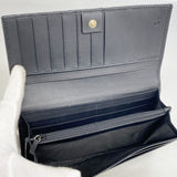 【6ib1944】グッチ 長財布 マイクログッチシマ 449396 レザー ブラック シャンパンゴールド金具【中古】レディース