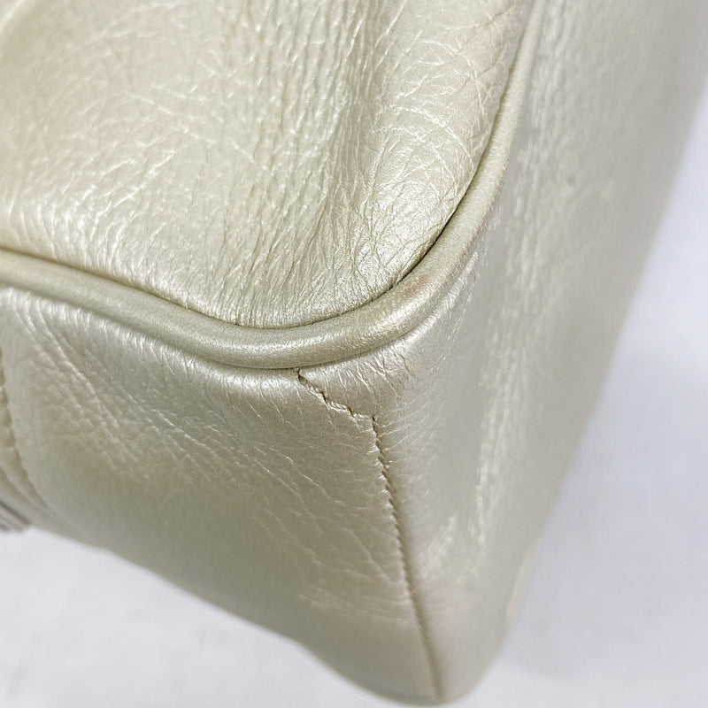 【6ib1954】セリーヌ ハンドバッグ ブギー レザー シャンパンゴールド シルバー金具【中古】レディース