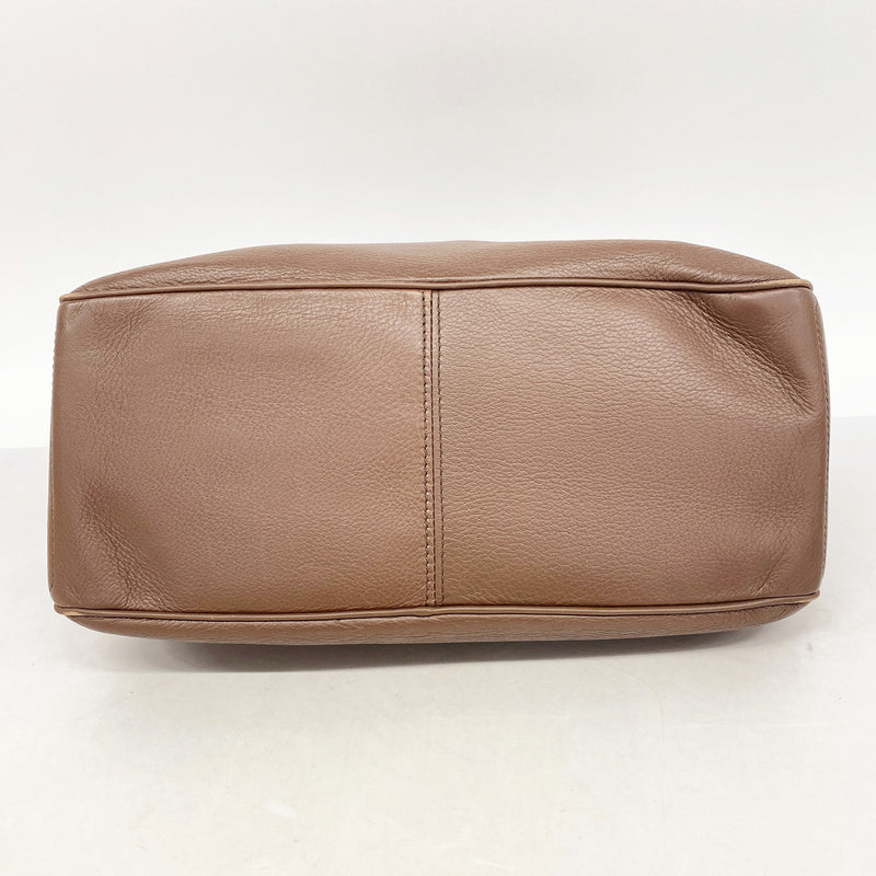 【6ib1956】セリーヌ ハンドバッグ ブギー レザー ブラウン シルバー金具【中古】レディース