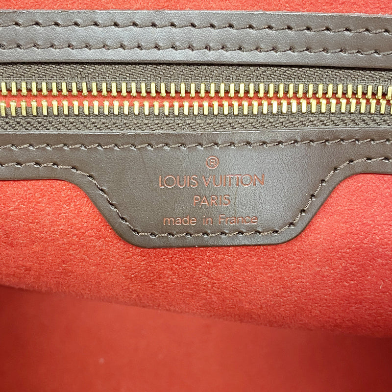 【6ib1960】ルイヴィトン トートバッグ ダミエ ハムステッドMM N51205 エベヌ【中古】レディース