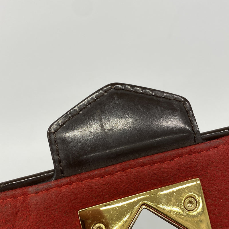 【6ib1963】ルイヴィトン ハンドバッグ ダミエ ベルガモPM N41167 エベヌ 2wayバッグ【中古】レディース
