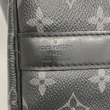 【6ib1965】ルイヴィトン ボストンバッグ モノグラム・エクリプス キーポルバンドリエール55 M40605 ブラック【中古】メンズ