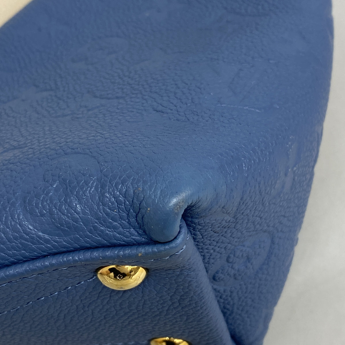 【6ib1973】ルイヴィトン ハンドバッグ モノグラム・アンプラント VトートBB M44419 ブルージーン 2wayバッグ【中古】レディース