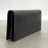 【6ib1977】カルティエ 長財布 マスト レザー ブラック シルバー金具【中古】レディース