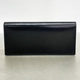 【6ib1977】カルティエ 長財布 マスト レザー ブラック シルバー金具【中古】レディース