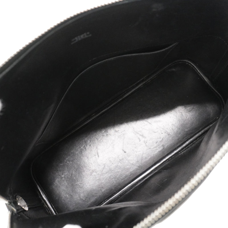 【6ib1996】エルメス ハンドバッグ ボリード31 ボックスカーフ ブラック シルバー金具 □F刻印 2wayバッグ【中古】レディース