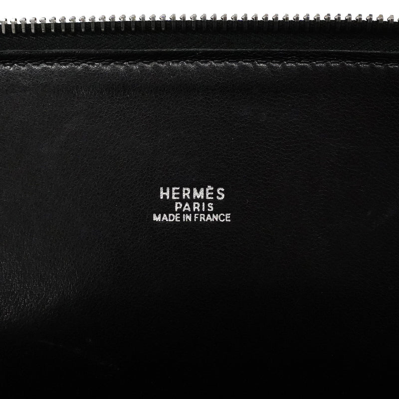 【6ib1996】エルメス ハンドバッグ ボリード31 ボックスカーフ ブラック シルバー金具 □F刻印 2wayバッグ【中古】レディース