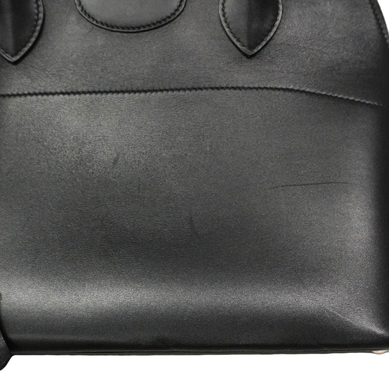 【6ib1996】エルメス ハンドバッグ ボリード31 ボックスカーフ ブラック シルバー金具 □F刻印 2wayバッグ【中古】レディース