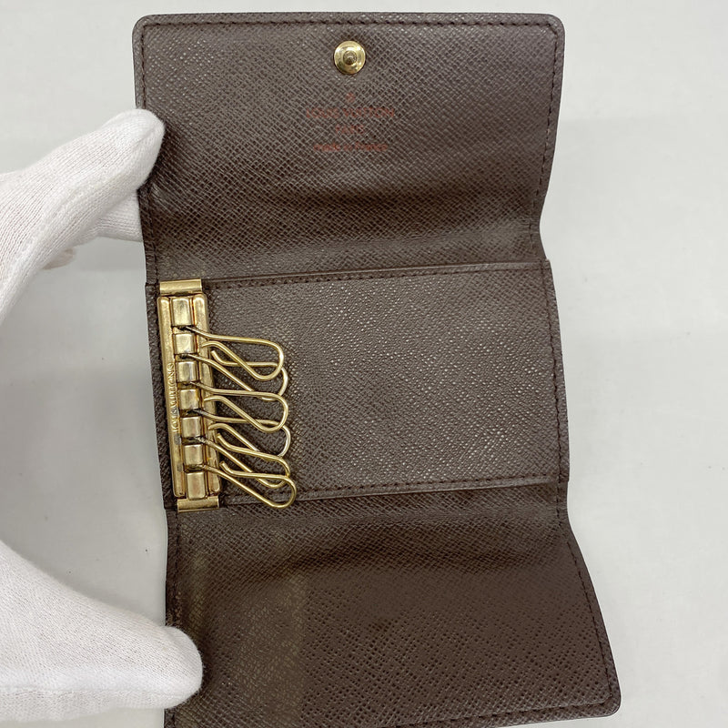 【6ib2000】ルイヴィトン キーケース ダミエ ミュルティクレ6 N62630 エベヌ【中古】メンズ レディース ユニセックス
