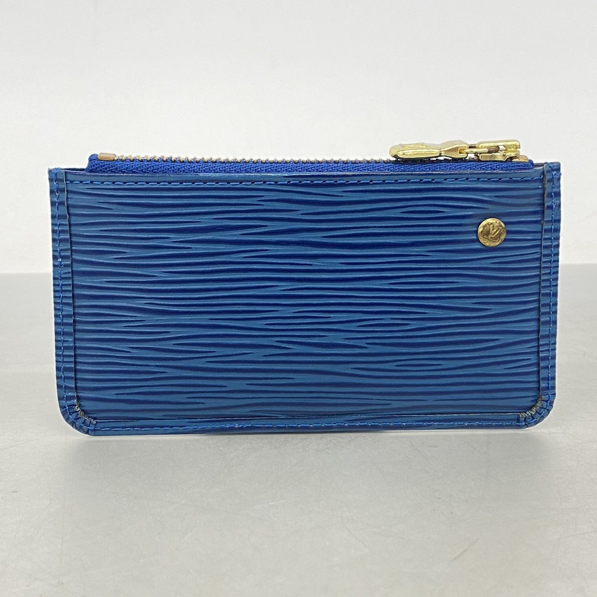 【6ib2003】ルイヴィトン コインケース エピ ポシェットクレ M63805 トレドブルー【中古】レディース