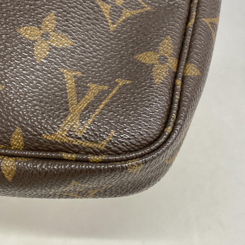 【6ib2012】ルイヴィトン ポーチ モノグラム ポシェットアクセソワール M51980 ブラウン【中古】レディース