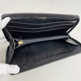 【6ib2025】シャネル 長財布 キャビアスキン ブラック ゴールド金具【中古】メンズ レディース ユニセックス
